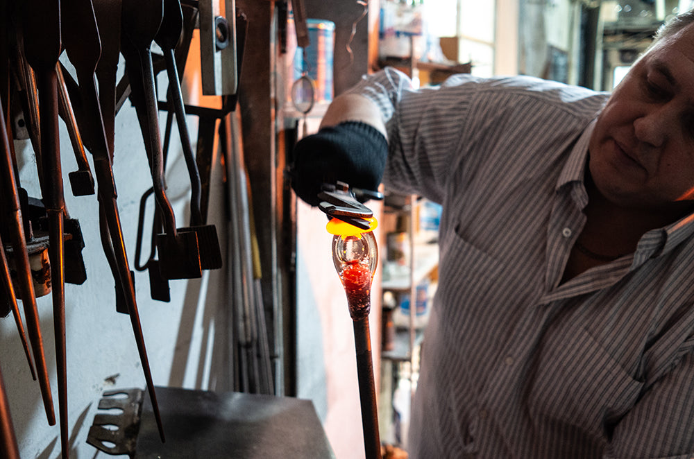 Mouth-blown glass elements. How it’s made?